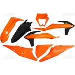 UFO kompletní sada plastů KTM EXC 125 20-21, EXC 250 / 300 TPI 20-23, EXC-F 250 / 350 / 450 / 500 20-23 s krytem světla barva 20 (oranžová/černá) (KT527E999) (UFO kompletní sada plastů KTM EXC 125 20-21, EXC 250 / 300 TPI 20-23, EXC-F 250 / 350 / 450 / 50