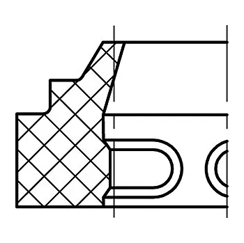 Hydraulický filtr Stírací kroužek 45x53x4/7 AU90 PN029295 Rubena