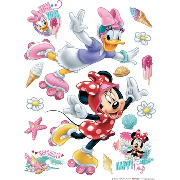 Samolepka na zeď DK 1724, Disney Minnie a Poni, AG Design