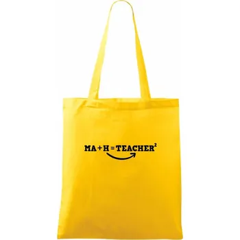 Ma h teacher - Taška bavlněná - 42 x 38 cm ( Žlutá )