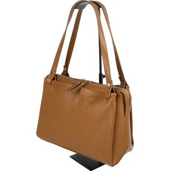 Kabelka Kabelka z kůže 1133 Itálie barva: hnědá-camel