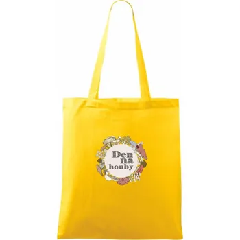 Den na houby - Taška bavlněná - 42 x 38 cm ( Žlutá )