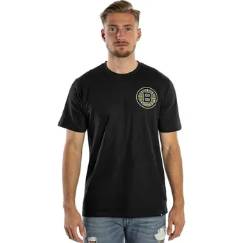 Pánské tričko tričko 47 Brand NHL Boston Bruins Backer '47 Echo - Jet Black L
