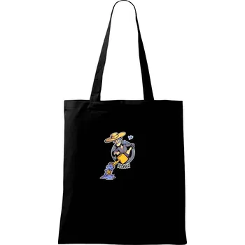 Nákupní taška Znamení komiks vodnář - Taška bavlněná - 42 x 38 cm ( Černá )