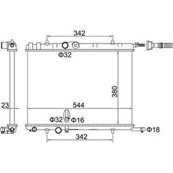 Chladič motoru Chladič, chlazení motoru HART 606 978