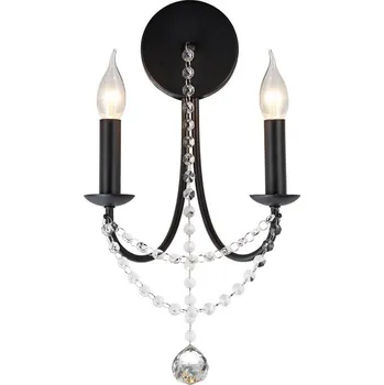 Nástěnné svítidlo Světla a lustry REDO GROUP Černé nástěnné světlo Redo Aphrodite/2xE14