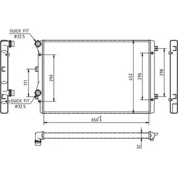 Chladič motoru Chladič, chlazení motoru HART 610 659