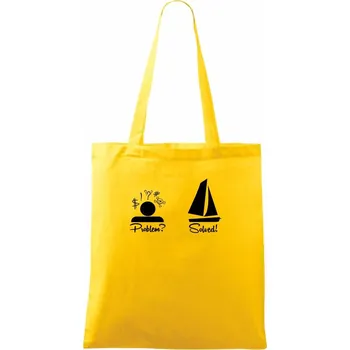 Problem solved - plachetnice - Taška bavlněná - 42 x 38 cm ( Žlutá )