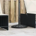 vidaXL Stojan na slunečník pro tyč Ø 38 / 48 mm 9 kg půlkruhový