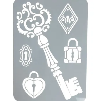 Šablona, vzor FRANCIE - KLÍČ, cca 29 x 21 cm, 1ks