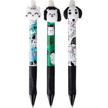 Kuličkové pero gumovací trojhr. Dog/Cat PE177-02 (116)