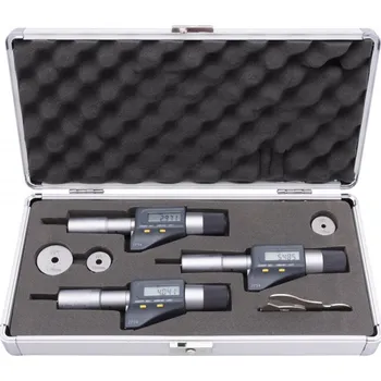 Mikrometr třídotekový digitální - sada din863 3-6/0,001-004mm, (7090-03-006)
