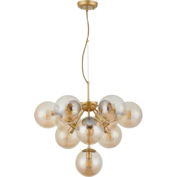 Světla a lustry REDO GROUP Designový zlatý lustr koule AGAPE 01-2940