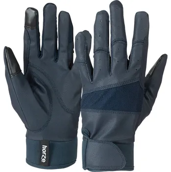 Jezdecké rukavice Horze Dámské rukavice s neoprenovými manžetami Barva: Tmavě modrá, Velikost: XL