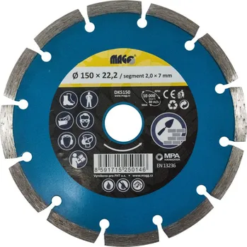 Brusný kotouč Ostatní KL08102 Kotouč diamantový plný | 125x22,2 mm