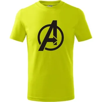 Pánská móda ON-DESIGN Tričko s AVANGERS Velikost: L, Barva: limetková