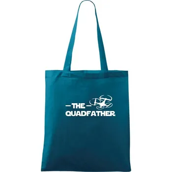 Dron quadfather - Taška bavlněná - 42 x 38 cm ( Petrolejová )