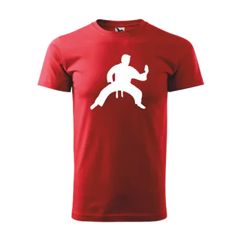 ON-DESIGN Tričko pánské/dětské s KARATISTOU Velikost: 146 cm/10 let, Barva: červená