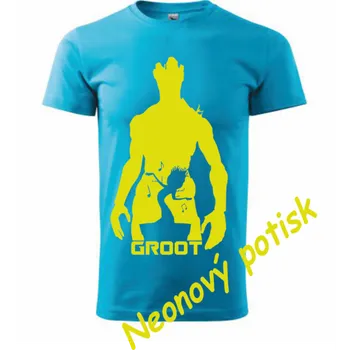 ON-DESIGN Tričko pánské/dětské s GROOTEM Velikost: 158 cm/12 let, Barva: tyrkysová