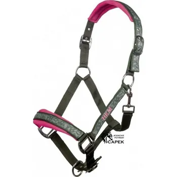 Ohlávka HKM -SURVIVAL- - Maskáčová zelená - Pony