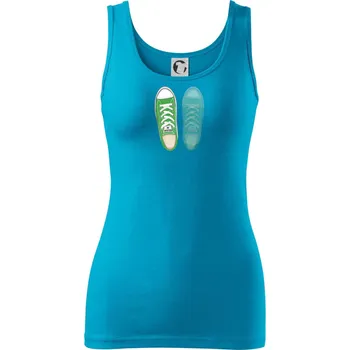 Dámské tričko Párové boty - zelené - Dámské tílko - XL ( Světlý tyrkys )