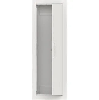 Rozvaděč rozvodnice CU16 NEVYBAVENÁ zapuštěná oceloplechová s dvířky; sloupců: 1 (1křídlé dveře); 6 řadá (72 modulů); RAL 9016 bílá; IP30/IK09