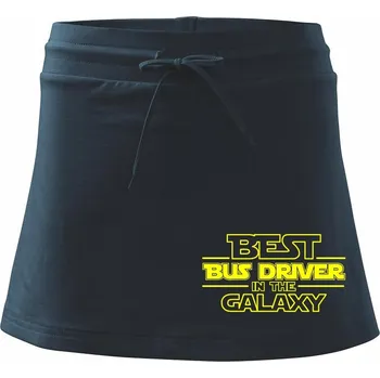 Dámské oblečení Best bus driver in galaxy - Sportovní sukně - two in one - XL ( Námořní modrá (velmi tmavá - téměř černá) )