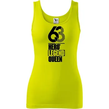 Dámské tričko Hero, Legend, King x Queen 1963 - Dámské tílko - L ( Limetková )