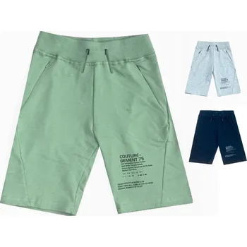 CHLAPECKÉ KRAŤASY JEDNOBAREVNÉ AC6917 Velikost: 146/152, Barva: Zelená/olivová