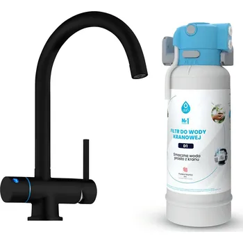Zařízení na úpravu vody Vodní filtr pod dřez Dafi Flow Comfort s trojcestnou baterií VITO LED Black