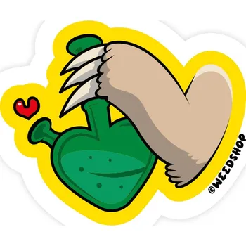 Nášivka Samolepka zelený bong - weedshop