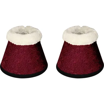 Koňské kamaše Blingyourhorse Zvony pro koně SPARKLE BORDEAUX RED Velikost: Pony