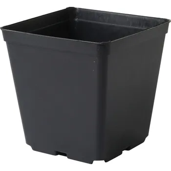 Sadbovač Hranatý plastový černý kontejner pevné kvality 15 x 15 x 15 cm