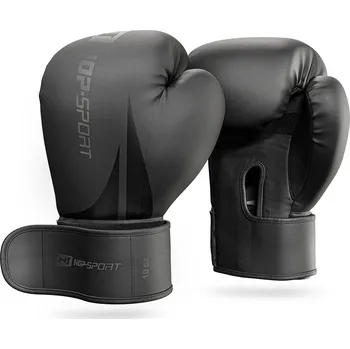 Boxerské rukavice Hop-Sport Boxerské rukavice 10oz HS-BG10 černé