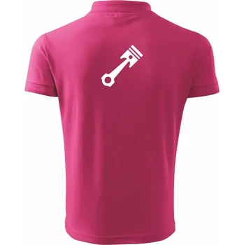 Pánská košile Píst jednoduchý - Polokošile pánská Pique Polo 203 - 4XL ( Purpurová )