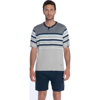 Pánské pyžamo Soft Cotton GUASCH Pánské pyžamo MARIO XXL Šedá GUASCH Pánské pyžamo MARIO XXL Šedá - 8431204646404