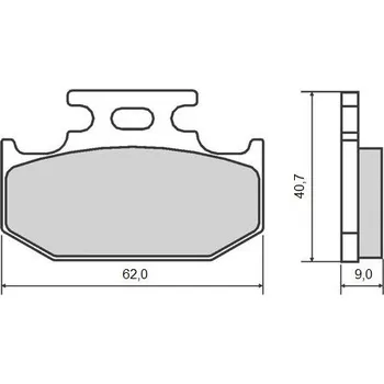 Brzdová destička BRENTA brzdové destičky KH152 (organické) (BRENTA brzdové destičky KH152 (organické))