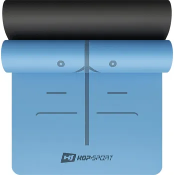 podložka na cvičení Hop-Sport Podložka na jógu PU 0,5cm HS-P005GM modrá