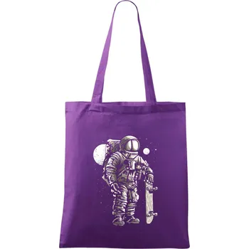 Astronaut Skater - Taška bavlněná - 42 x 38 cm ( Fialová )