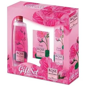 Tělový krém Dárková sada Rose, šampón, mýdlo, krém na ruce