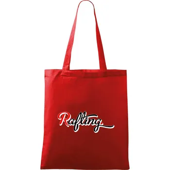 Nákupní taška Rafting retro - Taška bavlněná - 42 x 38 cm ( Červená )