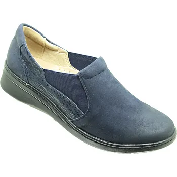 Dámská zdravotní obuv Dámská obuv De-plus DE-0567, modrá nubuk 37