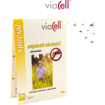 Přípravek proti hmyzu Náplasti chránící před komáry Viacell K111, 18 ks