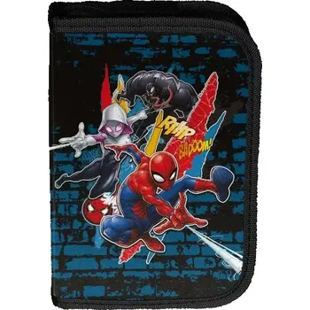 Penál PASO ŠKOLNÍ JEDNOPATROVÝ PLNĚ VYBAVENÝ PENÁL SPIDERMAN