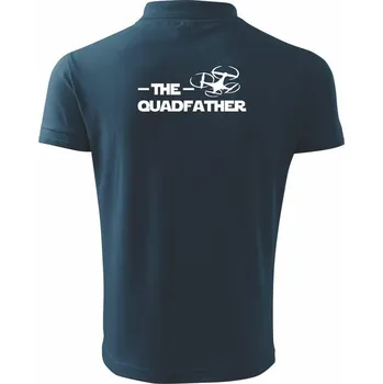 Pánská košile Dron quadfather - Polokošile pánská Pique Polo 203 - 5XL ( Námořní modrá (téměř černá) )