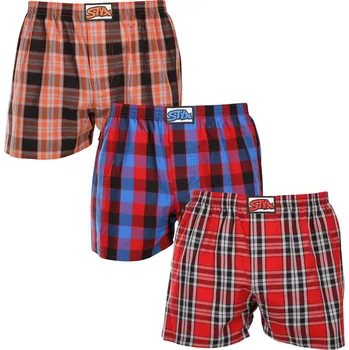 Trenýrky 3PACK pánské trenky Styx klasická guma vícebarevné (3A102327) XL Možnost vrácení zboží ZDARMA do 120 dnů!