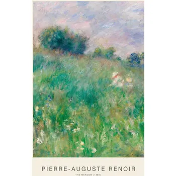 Plakát Plakát, Obraz - The Meadow (Vintage Landscape Painting) - Renoir