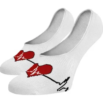 Dámské ponožky Veselé ťapky Nemocnice Bílá Bavlna 39-41