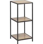 Regál Rena XS kovový černý/dub