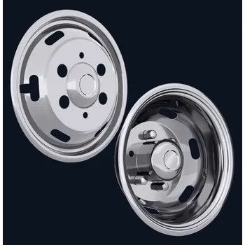 Poklice na kolo SNT Sada nerezových poklic 16x6 Iveco Daily 2000 - rozteč 170mm